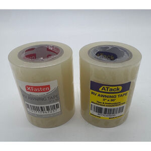 RV Awning Tape Clear 3”x30’ per roll (2 Rolls included)
